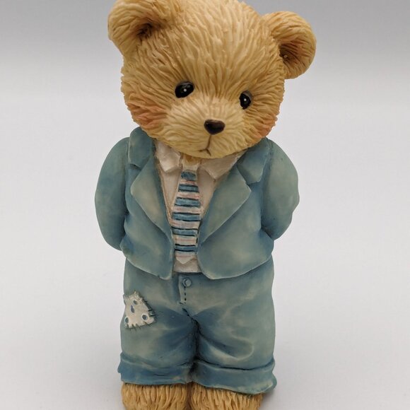 Vintage Cherished Teddies "A Father is the Bearer of Strength" (624888) 1993 - Picture 1 of 10